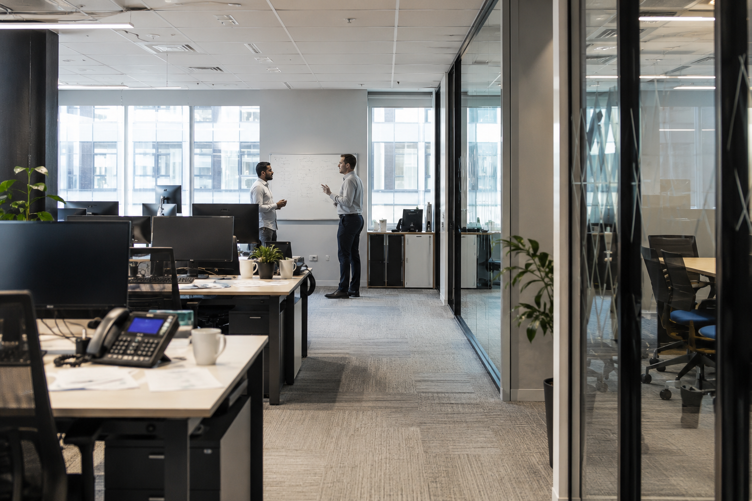 Modern corporate office interior
