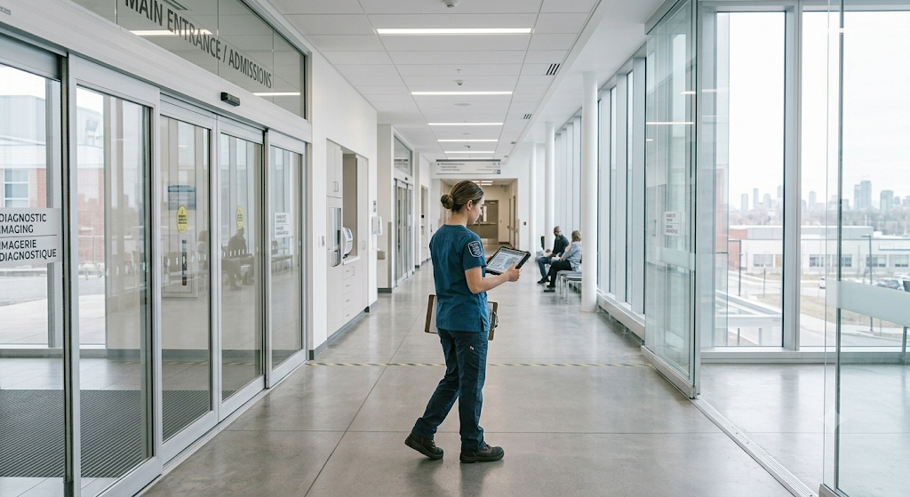 Hospital or clinic corridor