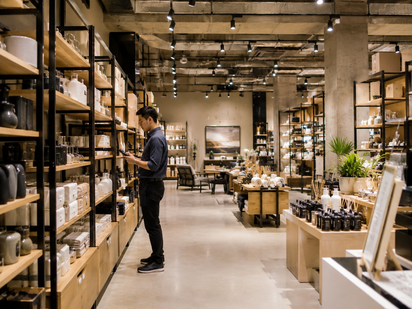 Retail store or shopping centre back-of-house