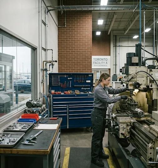 Workshop equipment kept on a preventive maintenance schedule